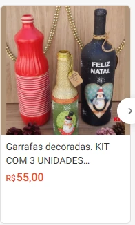 Anúncio de garrafas decoradas 3