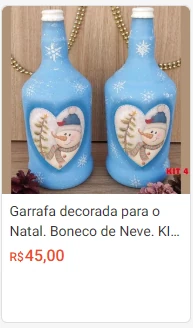Anúncio de garrafas decoradas 1